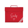School Book Bag | Heart | Back to School | Personalised Bookbag | Girls | Boys | School Bag with Name | Choice of Colours