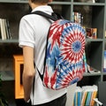 Tie Dye - Red White & Blue - 1 - Backpack