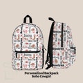 Personalized Boho Cowgirl Backpack, Country Kid Back To School Bookbag, Custom Name Travel Knapsack, Daycare Bag, Unique Girl Birthday Gift,