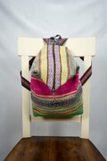 Handwoven Sheep Wool Backpack, Women's Backpack Purse, Shoulder Backpack, Boho Backpack, Bags and Purses of Cotton, Backpack Franco