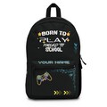 Personalized Gamer Backpack Your Name Your Game, for School, Adventure, Versatile Compartments, Lightweight Waterproof, Perfect as a Gift