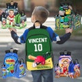 Personalized Name School Bag,Custom Backpack for Boy,Custom Backpack with Name,Back to School Back Pack,Custom Name Lunch Box,Gift for Boy