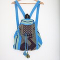 Artisanal backpack made on a backstrap loom, Oaxaca MX/Oaxacan crafts/ Backpack made in Mexico