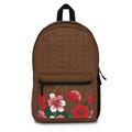 School Travel Vacation every day Backpack with elegant AI abstract print design. Modern, Adjustable straps, waterproof, light, long lasting.