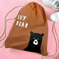 Personalised Bear Gym, PE School Bag
