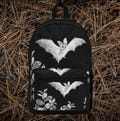 Goth Bat Backpack | Gothic Backpack | Vampire Bat Backpack | Dark Academia Backpack | Goth Accessories | Goth Back To School