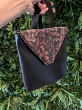 Poisonous Plants Faux Leather Backpack, Personalised Backpack, TTRPG Bag, Bag of Holding, Travel Bag,