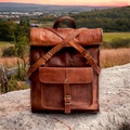 Personalized Leather Backpack, Brown Leather Backpack, Rucksack, Vintage Men Leather Backpack, Hipster Backpack gift for him her, Laptop Bag