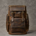 Personalized Full Grain Leather Backpack Men Rucksack Hiking Backpack, School Office Bag, Laptop Backpack travel backpack Gift for him & Her