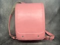 Randoseru Backpack, Pink Japanese Tight Stitch Randoseru Bag, Pink Japanese School Bag