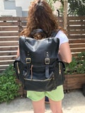 Limited | Luxury Minimalist Backpack | Daypack | Handmade Black Leather Backpack | Travel Backpack | Premium Backpack