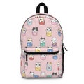 Pocket Cats Backpack, Cute Pink Kawaii Kittens Bookbag, Back to School, Gift for Cat Lover, Girl's School Bag, Gift for Her