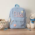 Personalized Corduroy Backpack | Personalized Toddler Backpack | School Bag for Kids | Children's Backpack With Name
