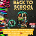 Silver Spirit Backpack | Personalized Geek Culture Bag | Retro School Gift | Custom Superhero Design | Back To School Gear