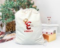 Personalized Santa Sack, Gift Christmas Sack, Personalized Christmas Toy Sack, Name Initial, Christmas Gift Bag, Custom Santa Bag, Xmas Bag