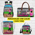 Active Cutie, Softball Girl Bookbag, Softball Backpack, Softball Fast Pitch Bag, Personalized Softball Bag School Softball Travel Bag