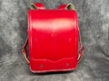 Randoseru Backpack, Red Japanese Tight Stitch Randoseru Bag, Red Japanese School Bag