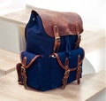 Personalized Waxed Canvas Backpack, Outdoor Rucksack, Canvas Travel Knapsack, Laptop Backpack Hiking Camping Backpack, Best gift