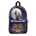 Customizable Howling Wolf Galaxy Backpack