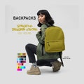 Unisex Backpack, School Bags, Knapsack, Rucksack, Shoulder Bag, Travel Backpack, Print Backpack, Men's Backpack, Women's Backpack, College