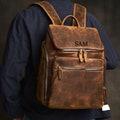 Leather Backpack, Laptop Backpack, Office backpack, Men's Travel Backpack, Rucksack bag, Satchel, School bag, Cowhide backpack, Gift for him