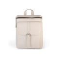 White Leather Rucksack Woman Backpack, Laptop Backpack, Mini Backpack Purse, Convertible Backpack, Perfect Gift for Her School Backpack