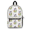 Backpack LETTER S alphabet, school bus, snowman, sea shells, RETRO, back to school, college students, dorm room, kids back to school