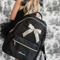 Personalized Black Backpack - School Ballet - Custom Name