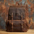 Personalized Leather Backpack Men Shoulder Backpack Rucksack Travel Backpack Daypack School backpack Office Laptop backpack Gift for him her