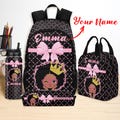 Personalized Toddler Backpack Girl, Backpack with Name Kid/Adult, Toddler Backpack and Lunchbox Set, Book Bag for Girls/Kids, Back To School