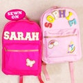 Personalized Backpack Customizable Backpack Nylon Chenille Patches Kid School Bag Back to school Custom Letter Patch Customizable Backpack