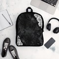 White Rose Black Lace Backpack