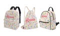 Rainbow Paperclip Pastel backpack back pack for toddler child nursery preschool school changing bag Personalised custom name Canvas Rucksack