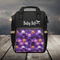 Baby Bat Goth Baby Diaper Bag, Goth Baby Bag Nappy Bag, Dark Cottagecore Witchy Baby Gift, Spooky Horror Baby Nursery Decor, Pastel Goth Bag