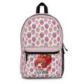 Strawberry backpack , Custom Strawberry girl pattern Backpack ,back to school, Pre-k Grad school,high school, Personalized backpack