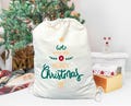 We Wish You A Merry Christmas Sack, Merry Christmas Gift Santa Sack, Christmas Tree Santa Sack, Christmas Decoration Santa Sack