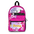 Personalized Name Jesus Backpack Girls Pink Christian Backpack Bible School Backpack Kids Mom Homeschool Girl Backpack Bible Bag Faith Gift