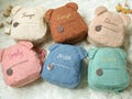 Embroidery Teddy Bear Toddler backpack, Kindergarten Fluffy Teddy Backpack, Kids School Bag, Monogram Toddler Backpacks, First Day of School