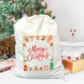 Merry Christmas Santa Sack, Christmas Gift Bag, Merry Christmas Toy Bag, Xmas Gift Bag, Santa Drawstring Backpack, Holiday Gift Stocking Bag