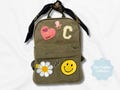 Custom Toddler Backpack with Patches, Trendy Baby Restaurant Bag, Mini Travel Bookbag for Daycare and Nursery, Personalized Kids Gift