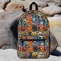 Scary Spooky Pumpkins Skulls Backpack Halloween Backpack for School Every day Urban Backpack Fall Backpack Halloween Party Gift