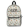Personalized Woodland animals backpack, Custom boys school bag, Backpack with name, Back to school gift, Woodland backpack, Boy book bag WiF