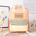 Personalized Custom Nylon Toddler Backpack Little Boys Patchwork Backpack Mini Kids Backpack Small Boy Preschool Backpack Custom Name Bag