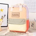 Personalized Custom Nylon Toddler Backpack Little Boys Patchwork Backpack Mini Kids Backpack Small Boy Preschool Backpack Custom Name Bag