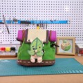 Zelda Korok Backpack with Sound Plush, Tears of the Kingdom Removable Leaves, Wearable Cosplay Prop Costume, Handmade Gifts, Yahaha Backpack