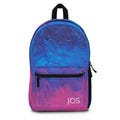 Personalized Ombre Back Pack, Monogram Bag, Artistic Blue and Pink Backpack, Back pack with Name, Kids Back to School Bag, Matching Lunchbox