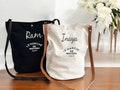 Personalizied Embroidered Crossbody Bag - Large Capacity Canvas Shoulder Bag