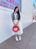 Strawberry Ita Bag, Shoulder Bag, Enamel Pin Backpack, Back to School, Messenger Bag, Gifr for Her, Pin Display, Cute Purse, Fruit Accessory