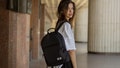 Black Backpack, Messenger Bag For 13 inch Laptop, Gift For Her & Him
