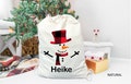 Personalized Snowman Santa Sack, Custom Name Christmas Toy Sack, Santa Gift Bag, Funny Santa Tote Bag, Custom Santa Bag, Santa Gift Sack